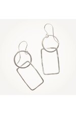 Rechteckige Creolen • Sterlingsilber 01